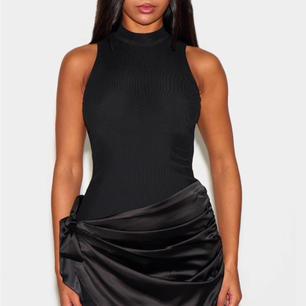 PrettyLittleThing Black Mini Dress
